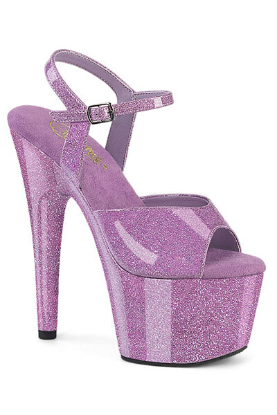 TACONES LILA GLITTER