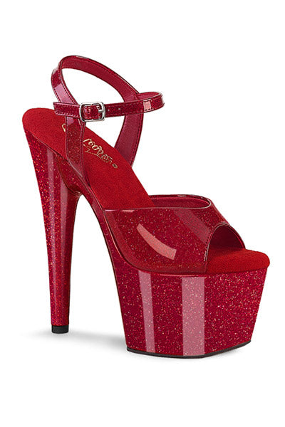TACONES RED GLITTER