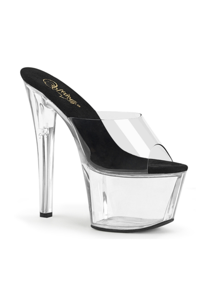 TACONES PLATAFORMA BASE NEGRA DE 18CM