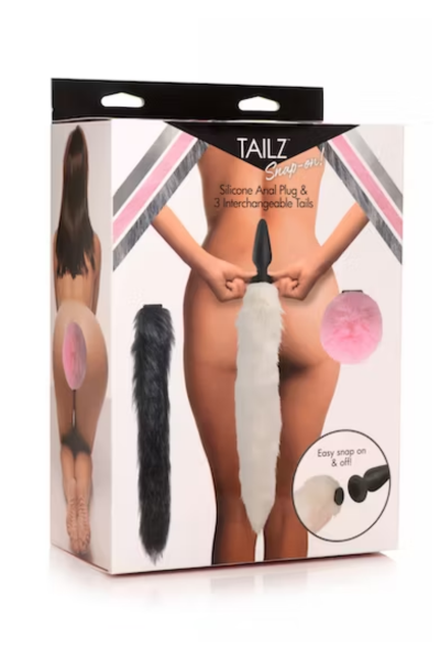 TAPÓN ANAL CON 3 COLAS INTERCAMBIABLES
