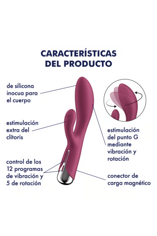 VIBRADOR MULTIFUNCIÓN SPINNING RABBIT 1