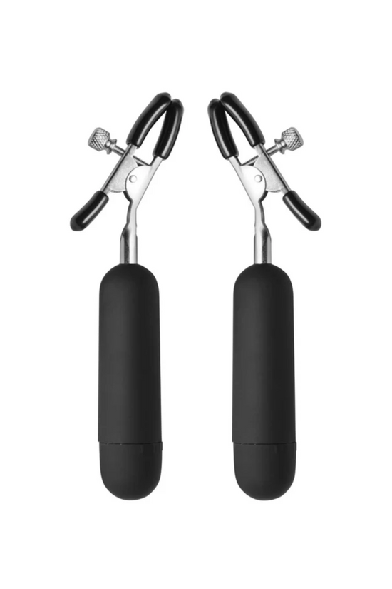 PINZAS PARA PEZONES VIBRATORIAS DARK PASSION