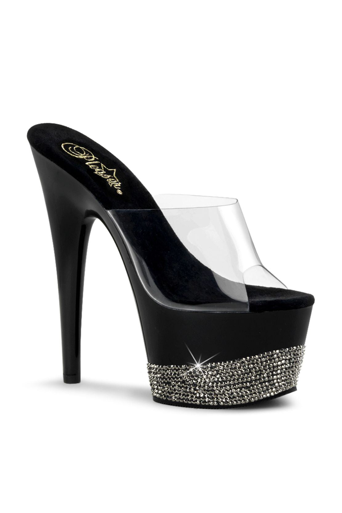 TACONES PLATAFORMA DE STRASS DE 18 CM