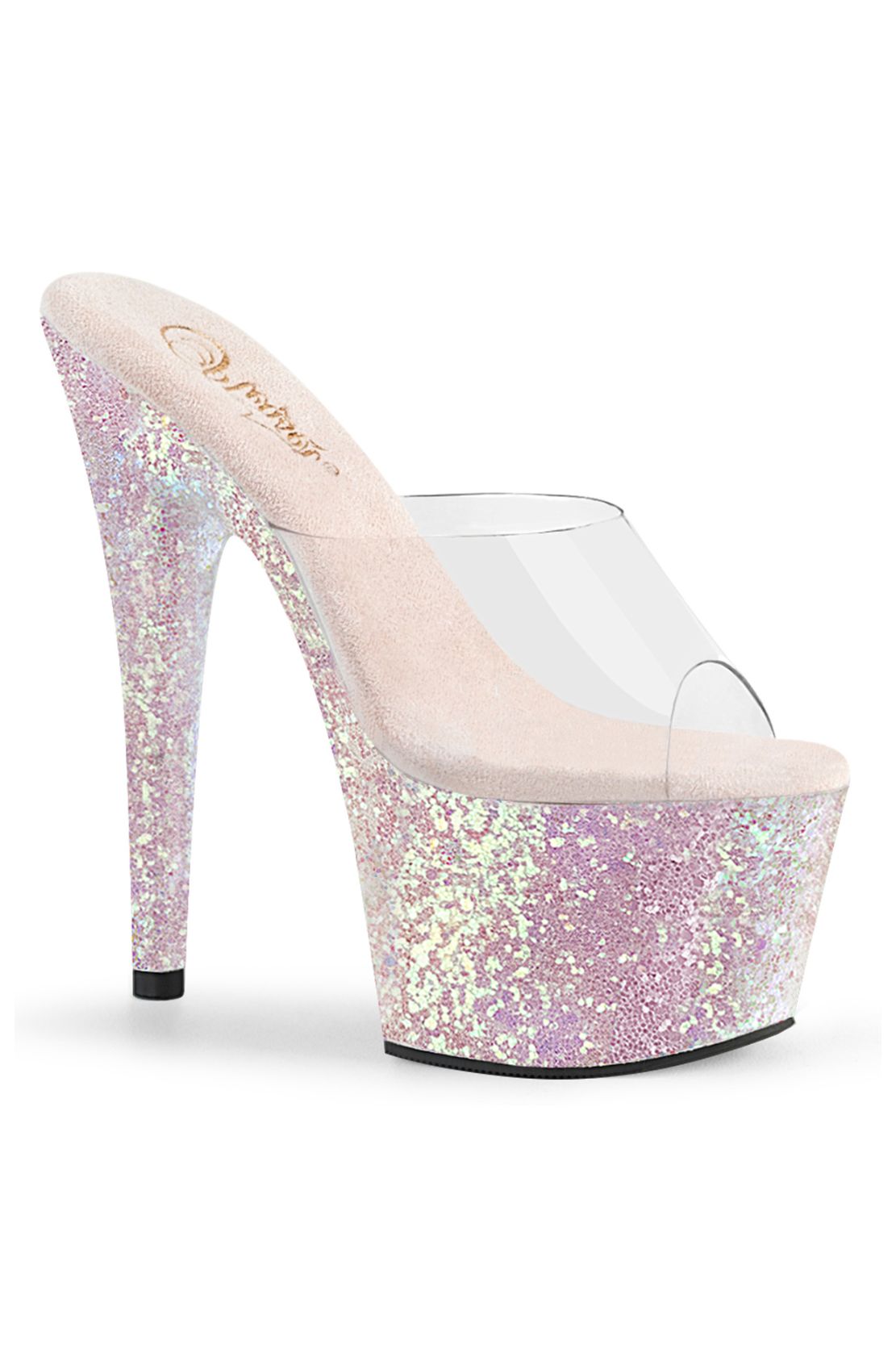 TACON ACRILICO CON BRILLO DE 18 CM