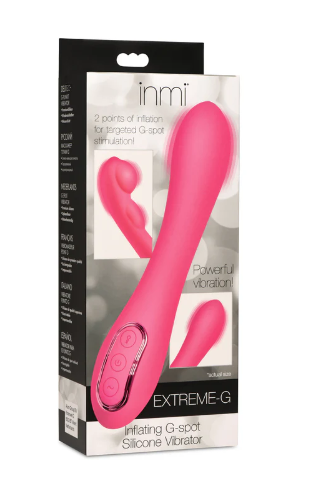 VIBRADOR PARA  PUNTO G CON INFLADO EXTREME-G
