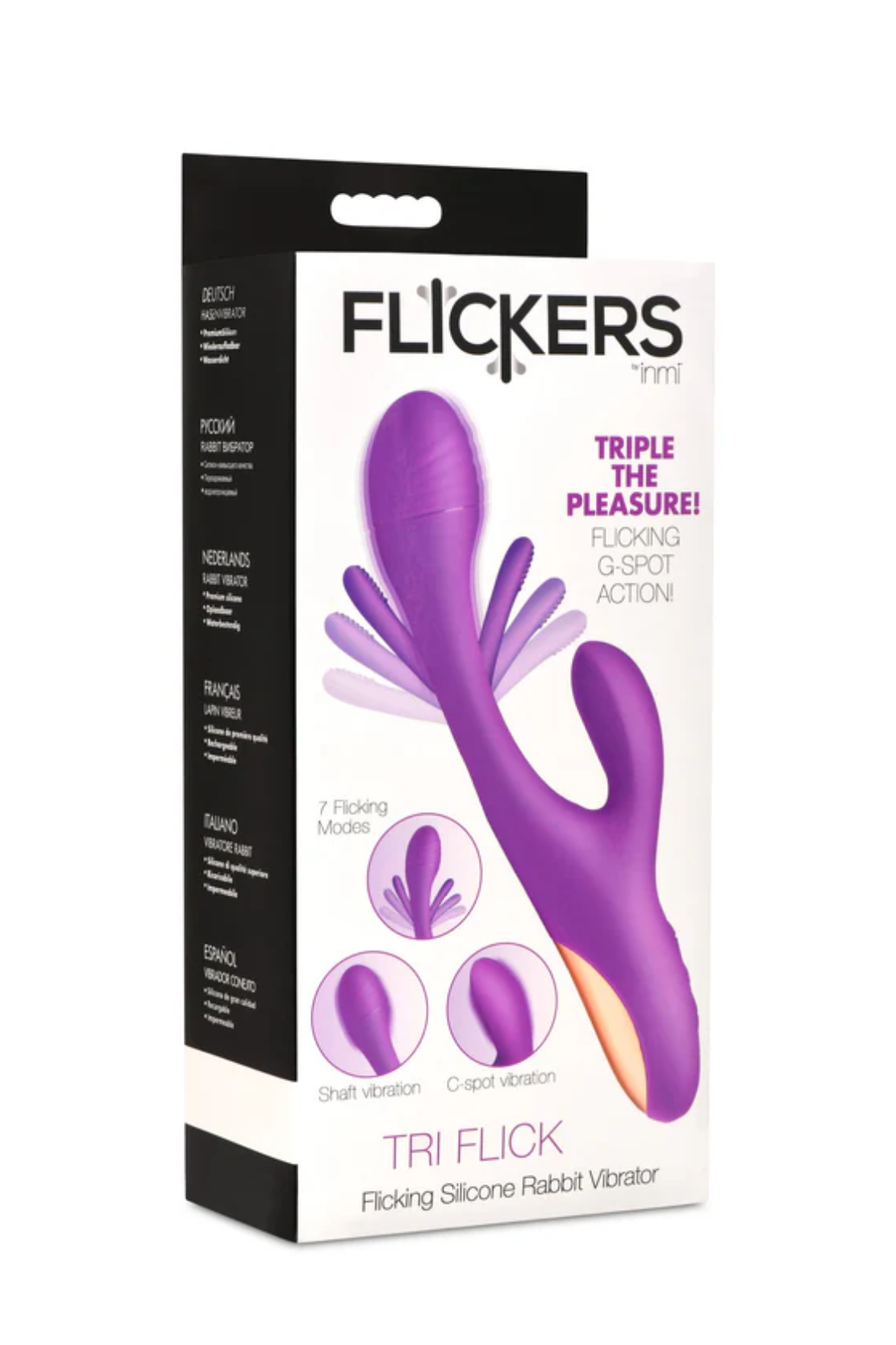 VIBRADOR DE CONEJO TRI-FLICK FLICKING