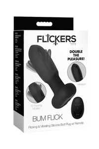 TAPÓN ANAL VIBRADOR CON MOVIMIENTO BUM FLICK Y CONTROL REMOTO