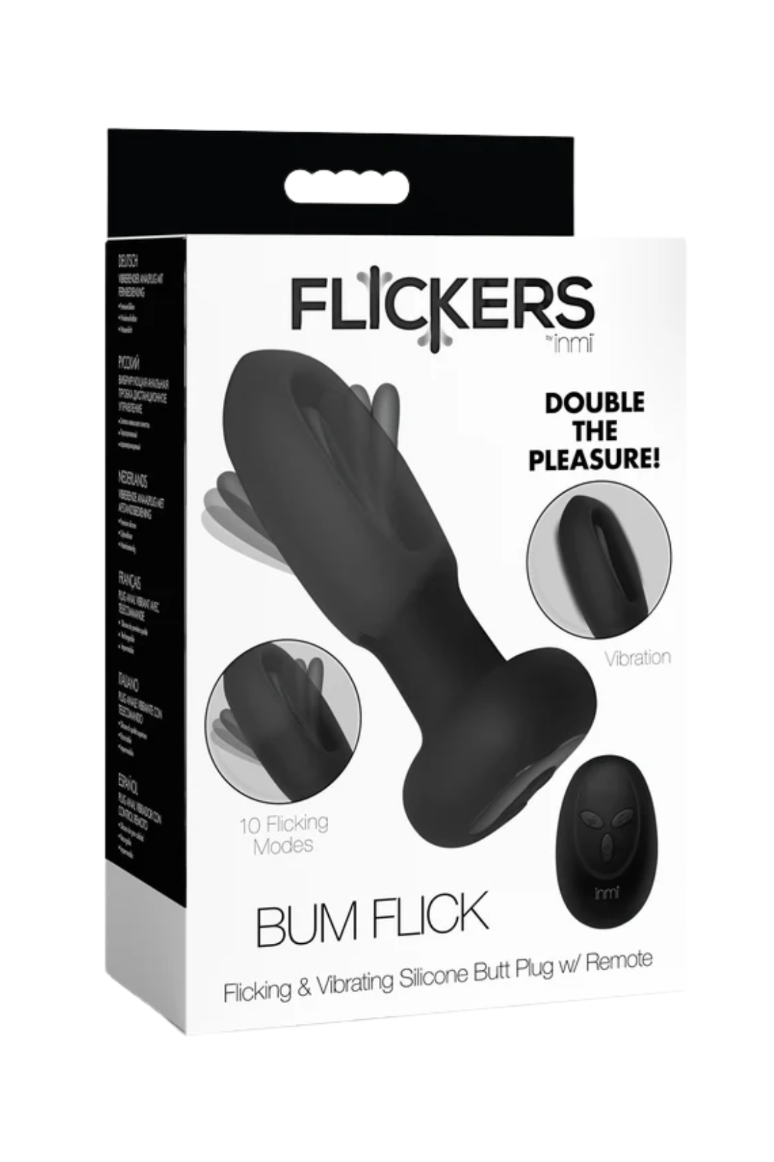 TAPÓN ANAL VIBRADOR CON MOVIMIENTO BUM FLICK Y CONTROL REMOTO
