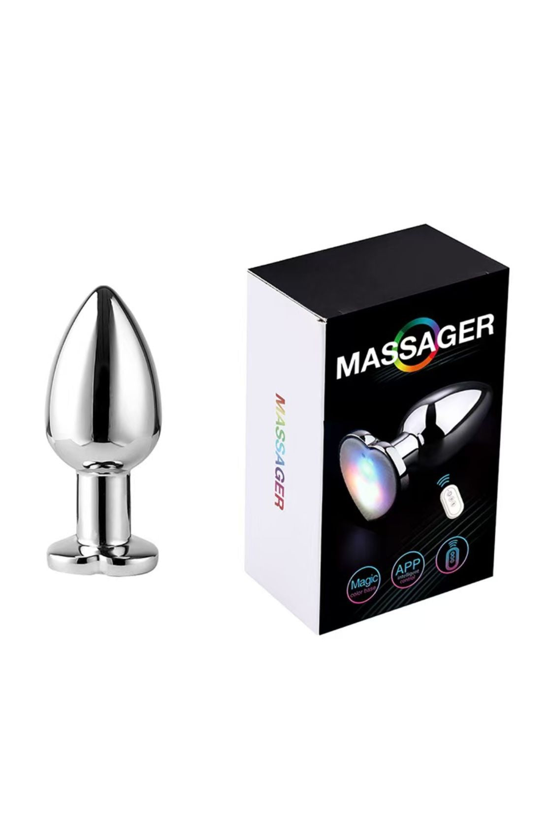 VIBRADOR CORAZON CON LUZ LED S