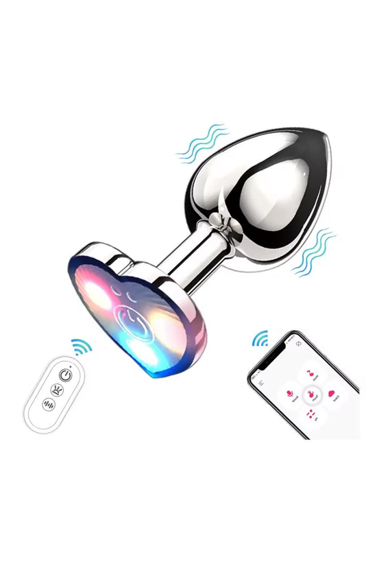 VIBRADOR CORAZON CON LUZ LED S