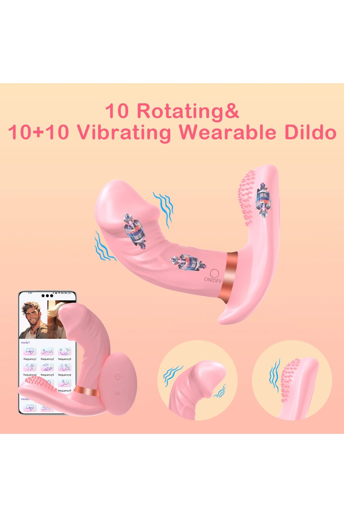 VIBRADOR DUAL + CONTROL REMOTO