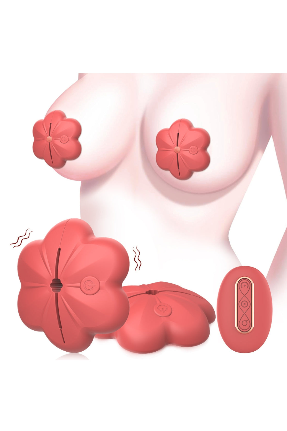 VIBRADOR DE PEZONES + CONTROL REMOTO