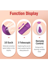 VIBRADOR SUCCIONADOR INVISBLE WEAR + CONTROL REMOTO