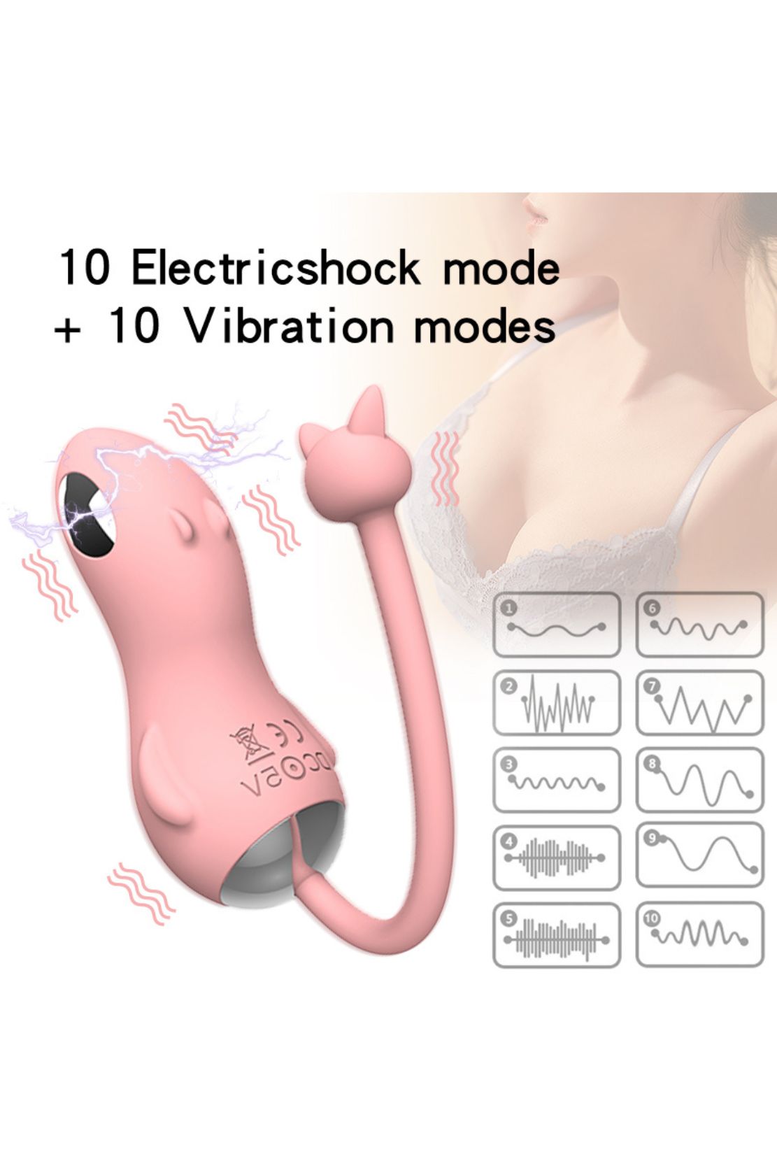 HUEVO VIBRADOR KITTY + CONTROL REMOTO
