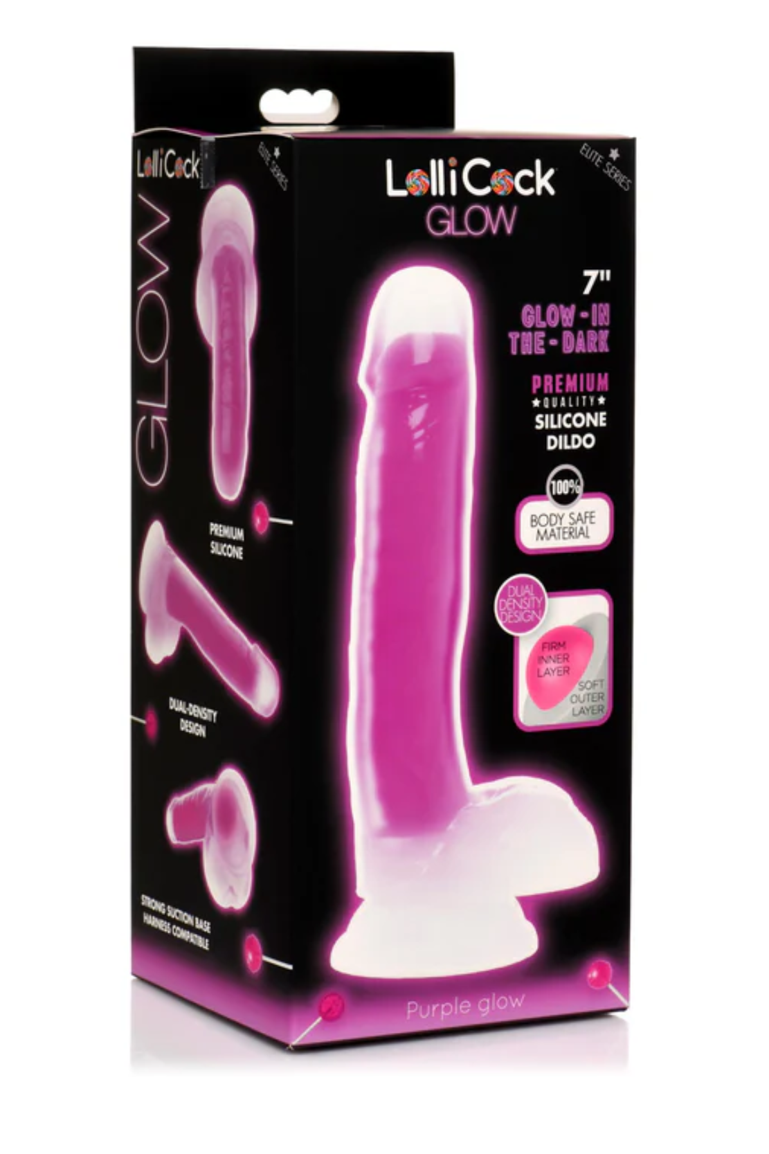 DILDO DE SILICONA LUMINOSO 7" LOLLICOCK