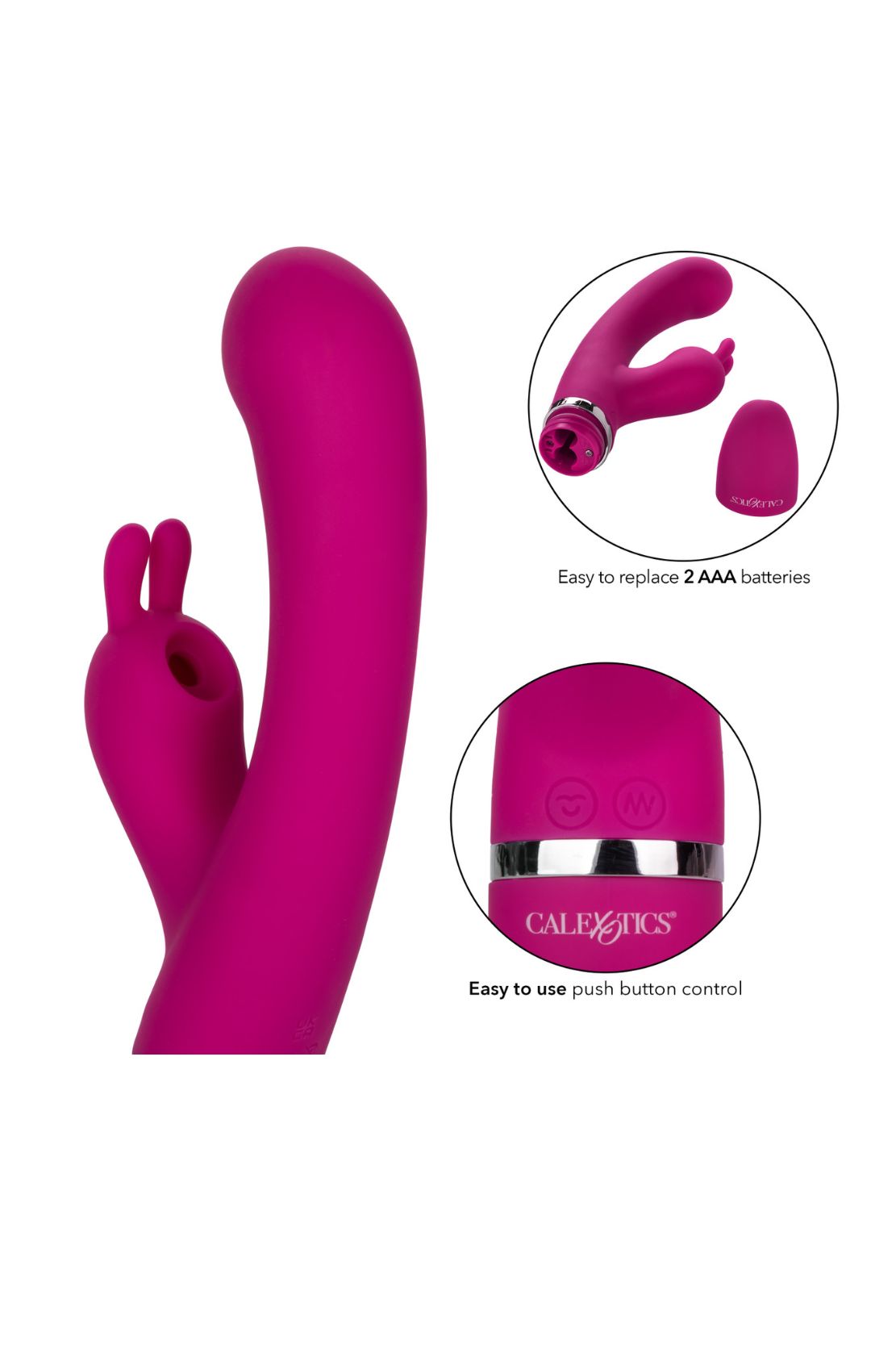 VIBRADOR Y SUCCIONADOR BUNNY KISSER