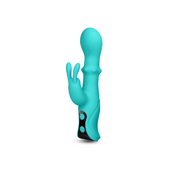 VIBRADOR DE CONEJO CON ANILLO CYBERLUXE