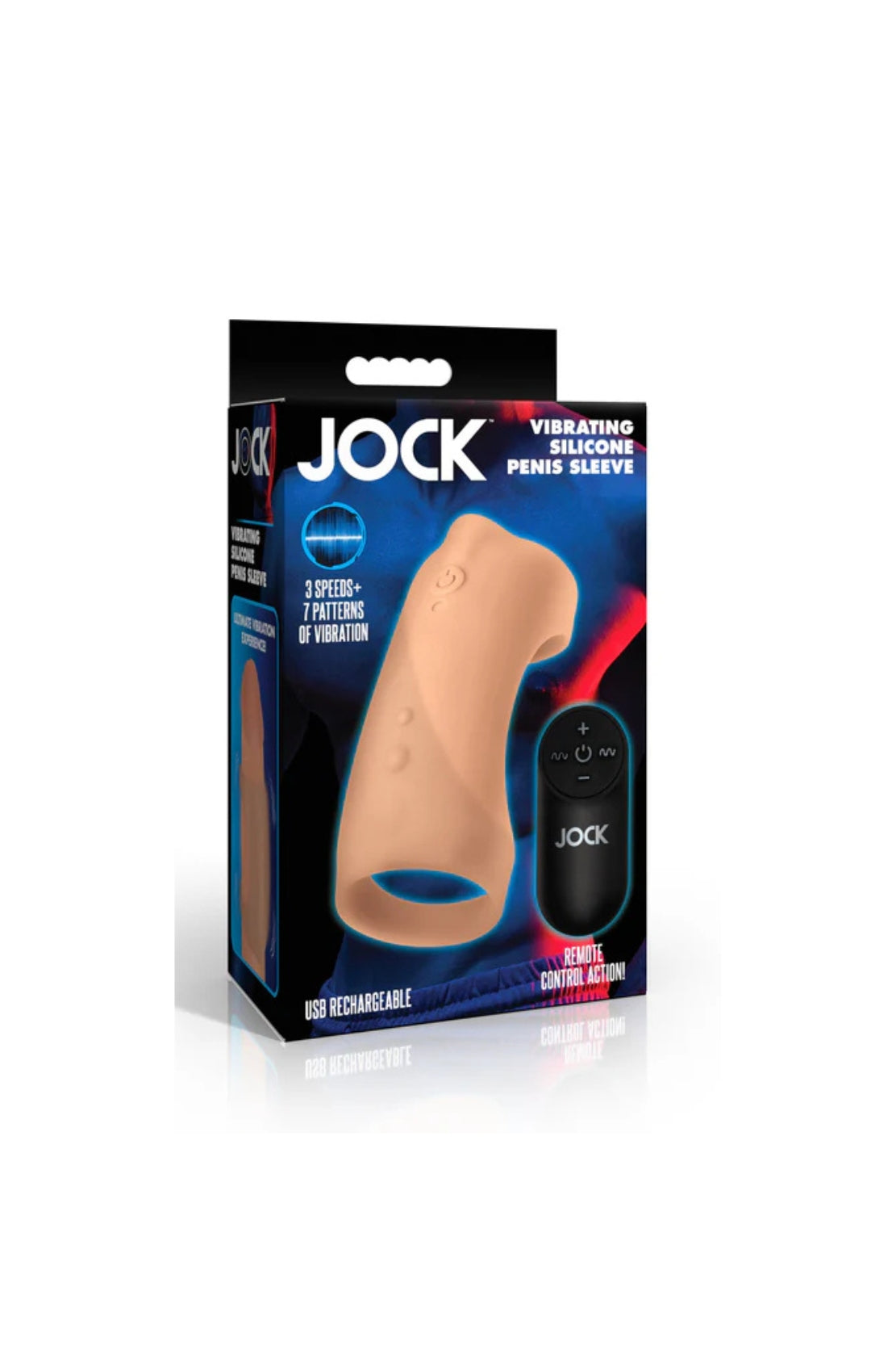 FUNDA VIBRADORA PENIS SLEEVE + CONTROL REMOTO