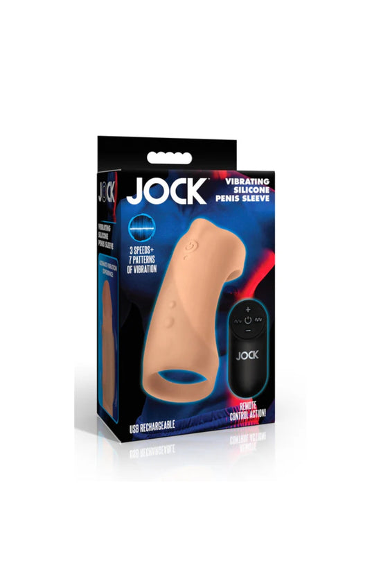 FUNDA VIBRADORA PENIS SLEEVE + CONTROL REMOTO