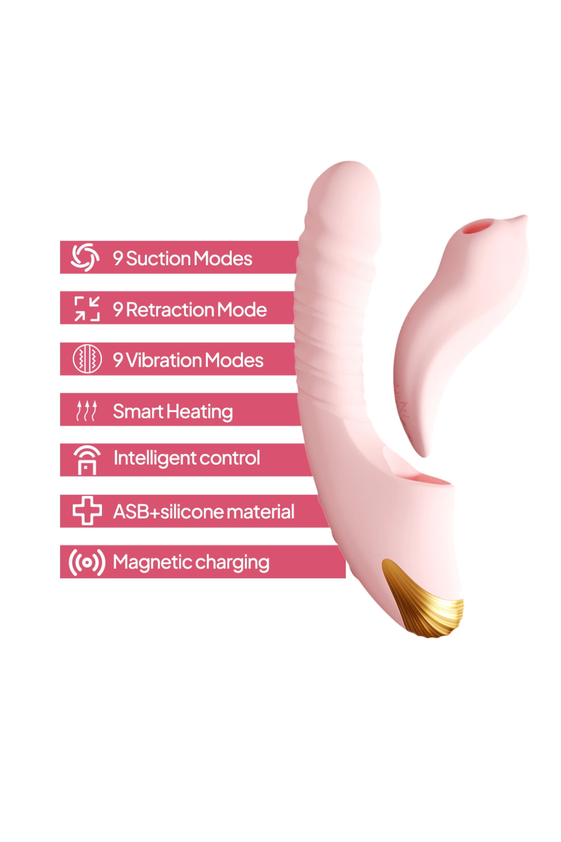 VIBRADOR DESMONTABLE LUNA SURGE + APP