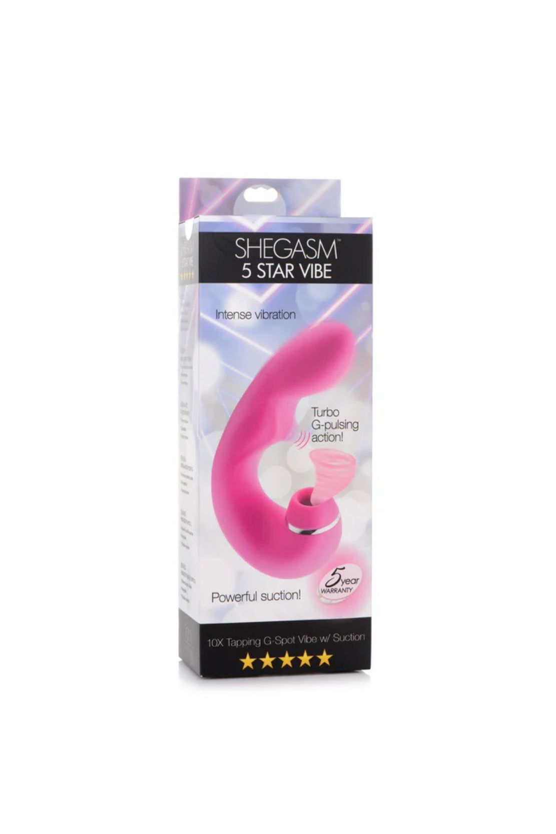 VIBRADOR DE PUNTO G CON SUCCIÓN