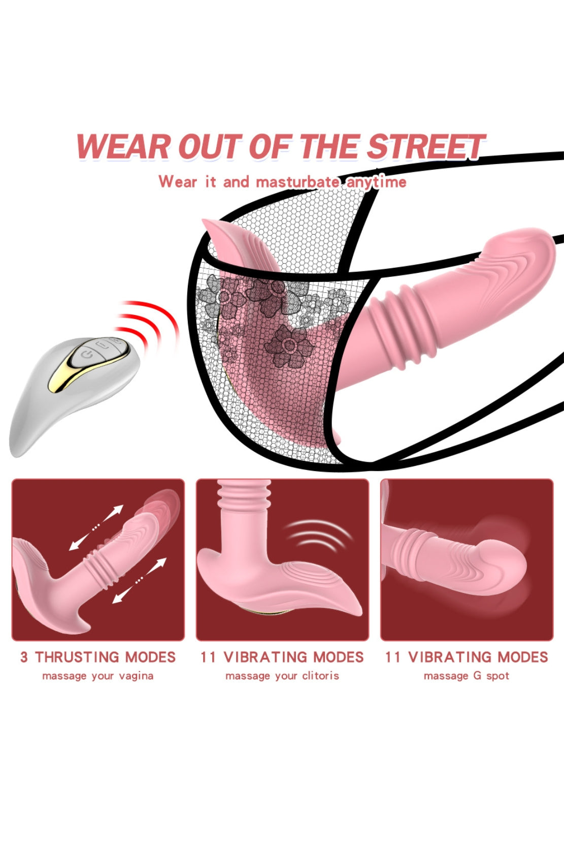 VIBRADOR DE EMPUJE NEXUS + CONTROL REMOTO