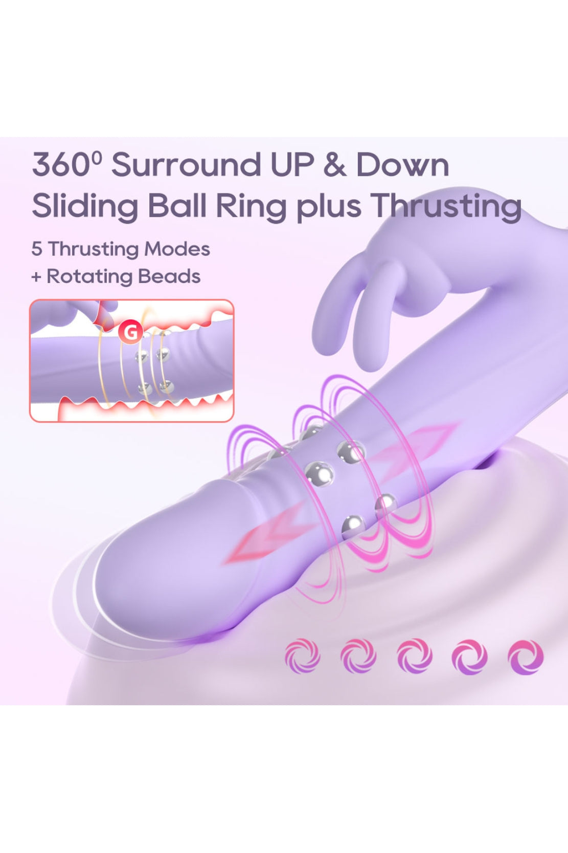 VIBRADOR DE EMPUJE Y CONEJO