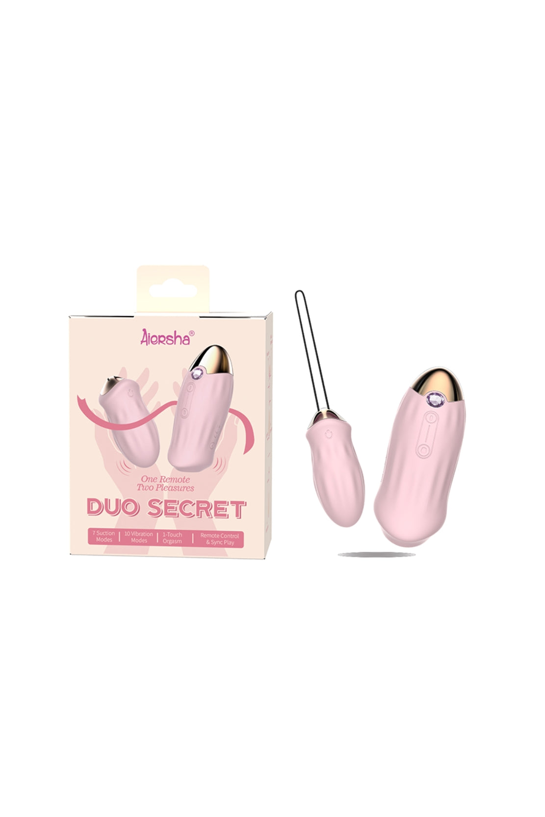 VIBRADOR DUO SECRET + CONTROL REMOTO