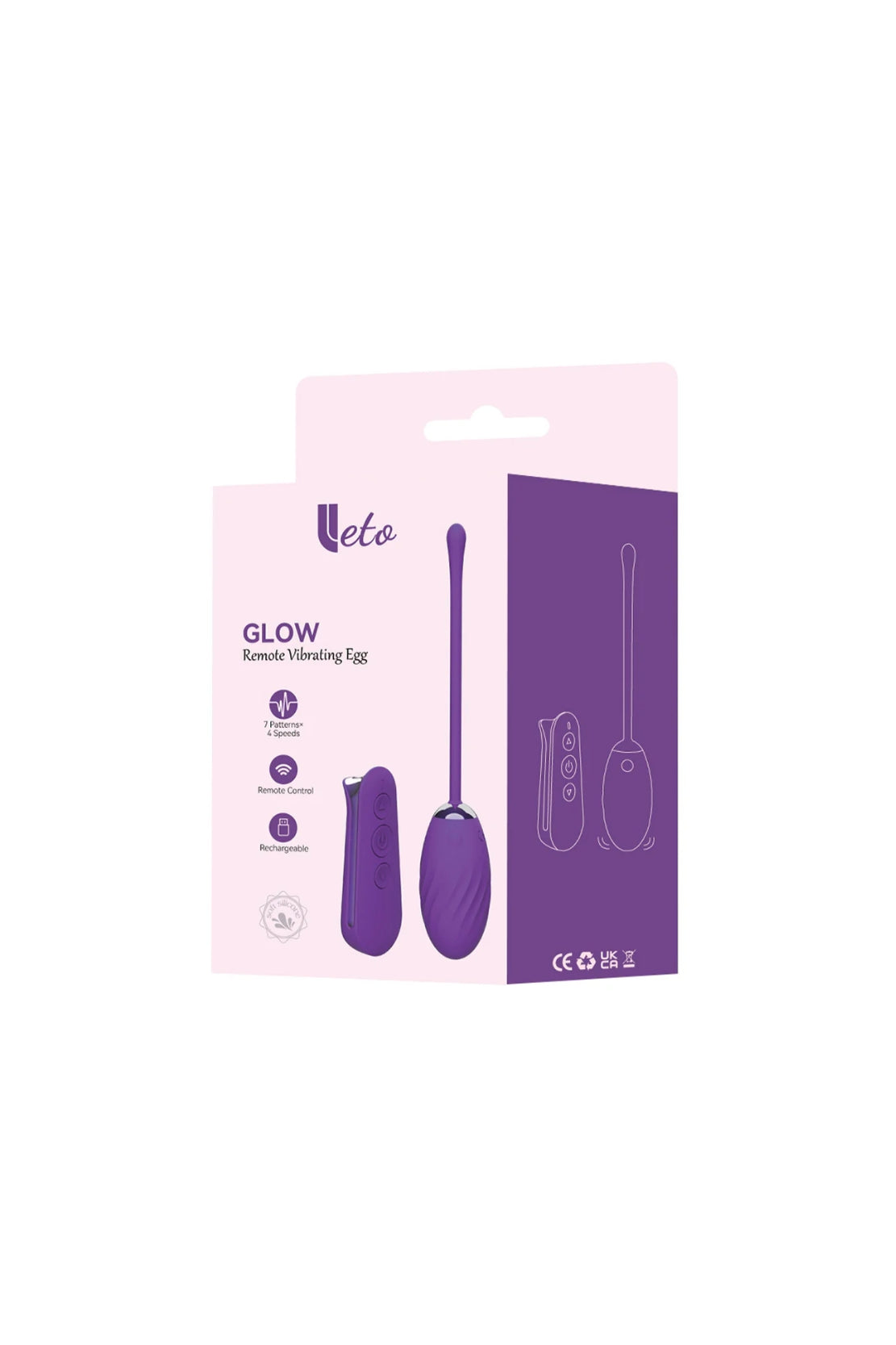 HUEVO VIBRADOR GLOW + CONTROL REMOTO