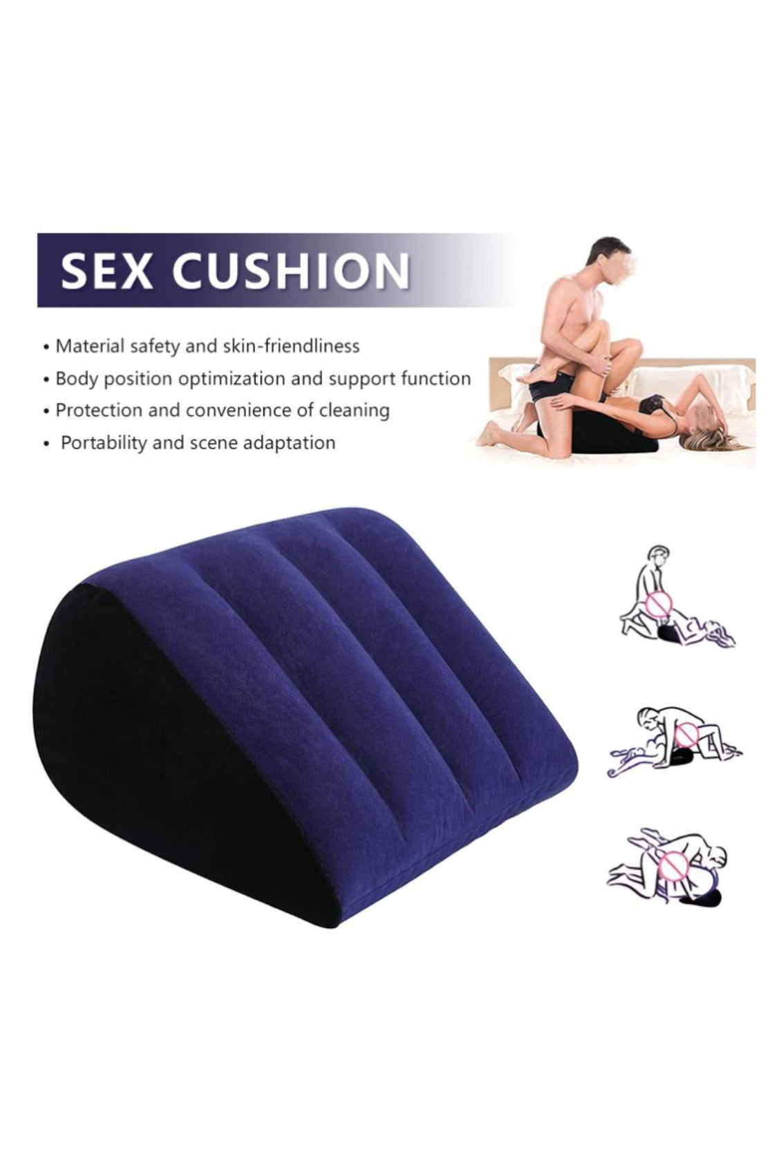COJIN INFLABLE POSICION SEXUAL
