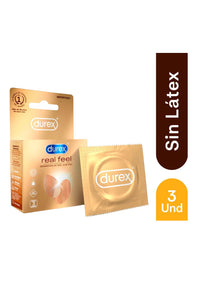 PRESERVATIVO DUREX REAL FEEL X 3 UND