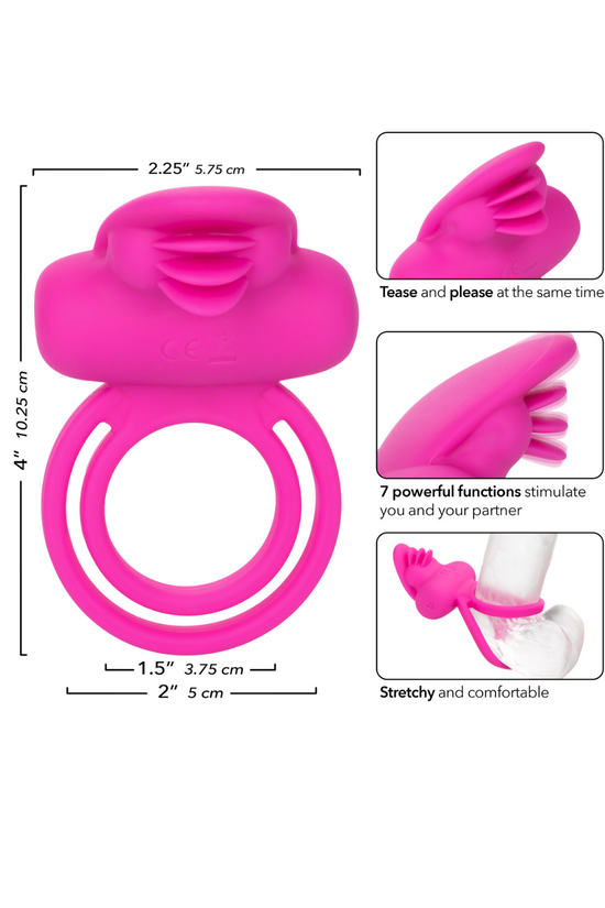 ANILLO RECARGABLE DUAL CLIT FLICKER
