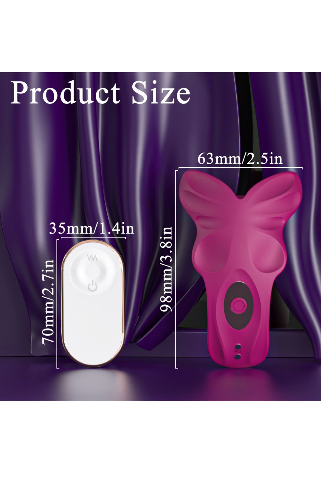 VIBRADOR LILLIA + CONTROL REMOTO