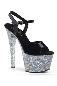 TACONES CON BRILLO DE 18 CM