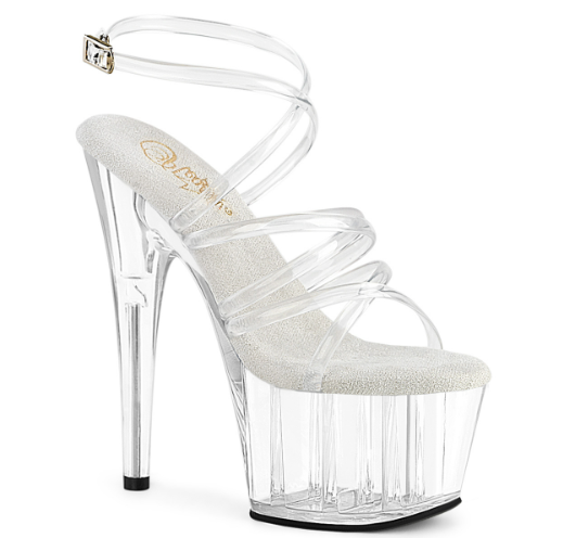 TACONES CON TIRAS CRUZADA DE 18 CM