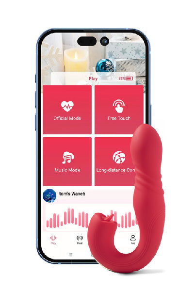 VIBRADOR DE PUNTO G Y ESTIMULADOR JOI THRUST 2 + APP