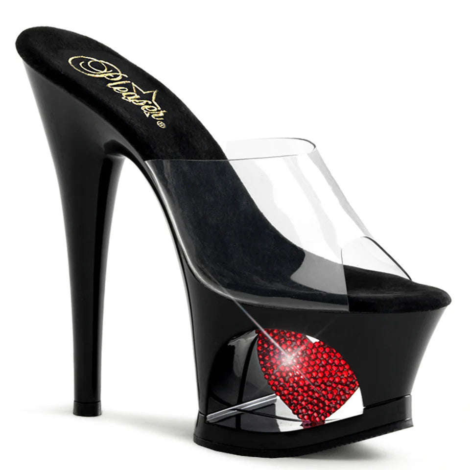 TACONES CON DISEÑO DE CORAZÓN DE 18 CM