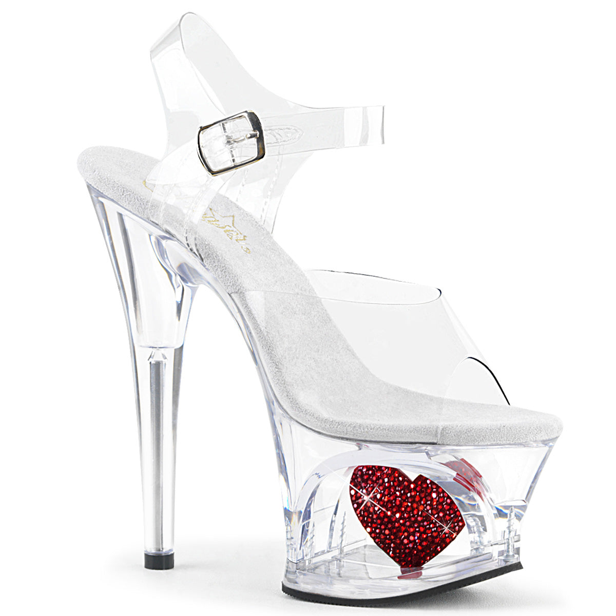 TACONES CON DISEÑO DE CORAZON DE 18 CM