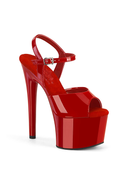 TACONES CON CORREA Y PLATAFORMA