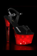 TACONES LED CON CORREA EN EL TOBILLO