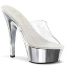 TACONES CON PLATAFORMA PLATEADA