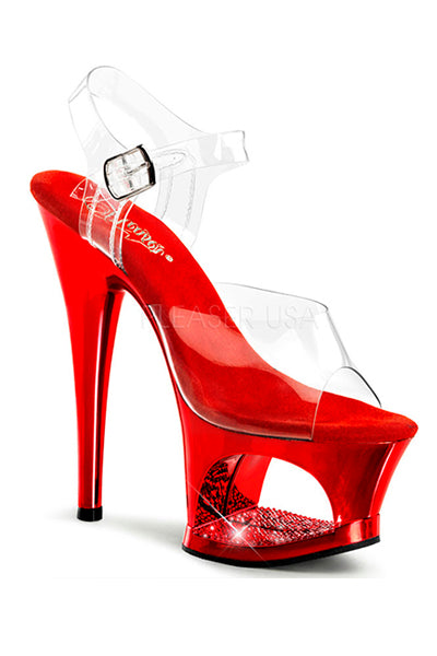 TACONES CON ABERTURA EN LA PLATAFORMA,  DE TACO 7" Y 2 3/4" EN LA PLATAFORMA.