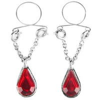 JOYERIA PARA PEZON CON GOTA DE RUBI ROJO
