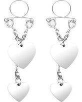 JOYERIA PARA PEZON CORAZON DE PLATA