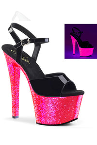 TACONES CON BRILLO DE 18 CM