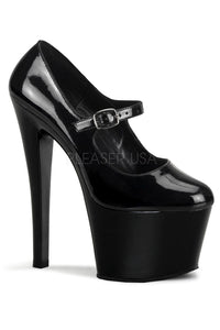 TACONES NEGROS CON CORREA