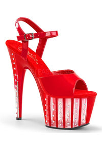 TACONES CON PLATAFORMA DE PANELES Y PIEDRAS