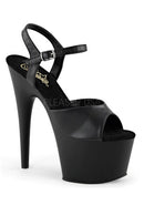 TACONES CON CORREA COLOR MATE