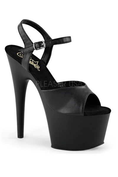 TACONES CON CORREA COLOR MATE