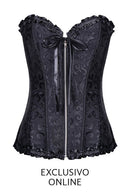 CORSET NEGRO CON CIERRE